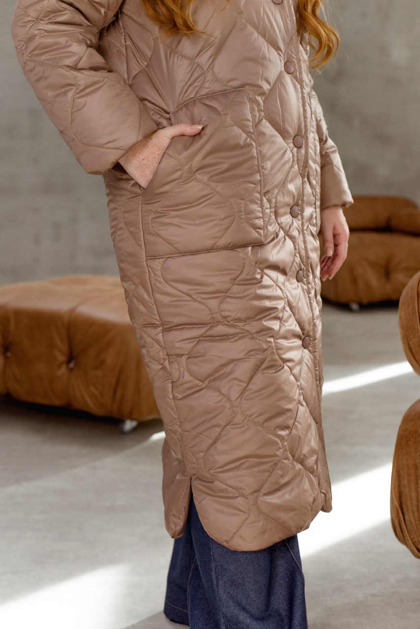 ackets Casual Straight Cut Plashchivka Synthepon-Silicon Hooded Plus Size