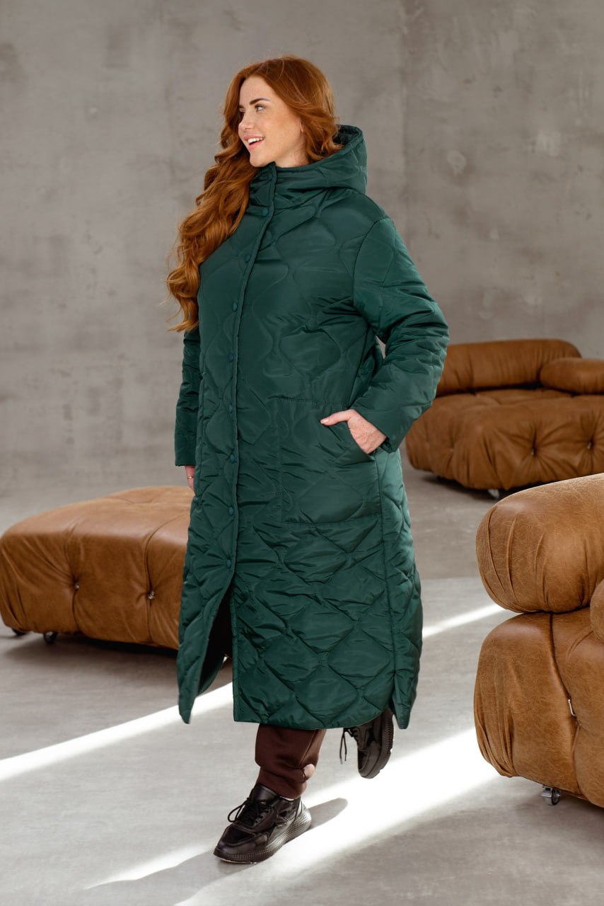 ackets Casual Straight Cut Plashchivka Synthepon-Silicon Hooded Plus Size