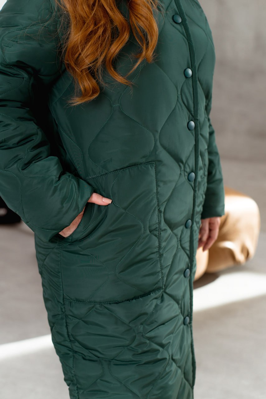 ackets Casual Straight Cut Plashchivka Synthepon-Silicon Hooded Plus Size