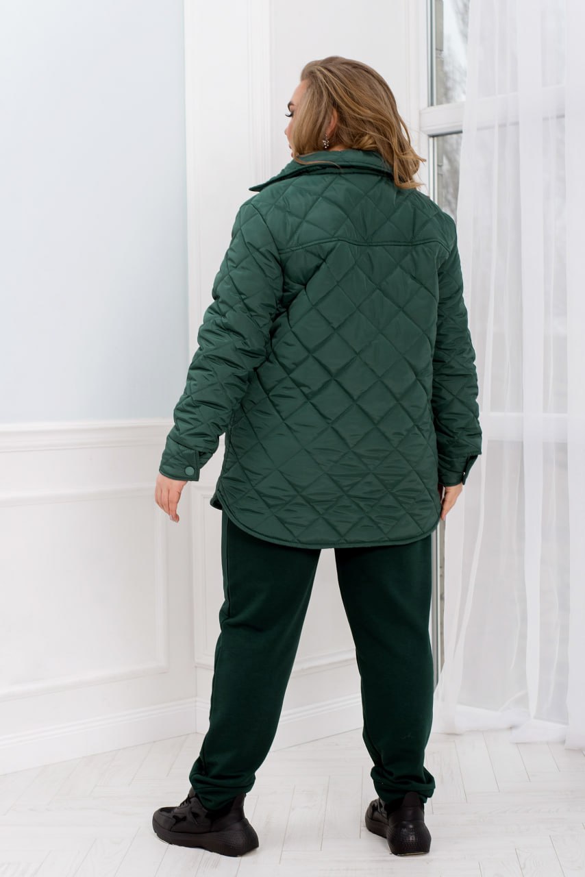 Kurtki casualowe oversize'owe z plashchivka lake z guzikami i listwą plus size 