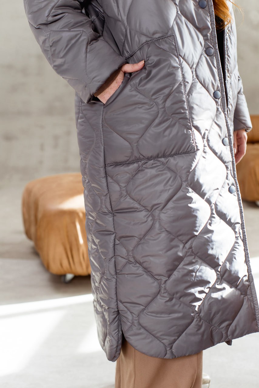 ackets Casual Straight Cut Plashchivka Synthepon-Silicon Hooded Plus Size