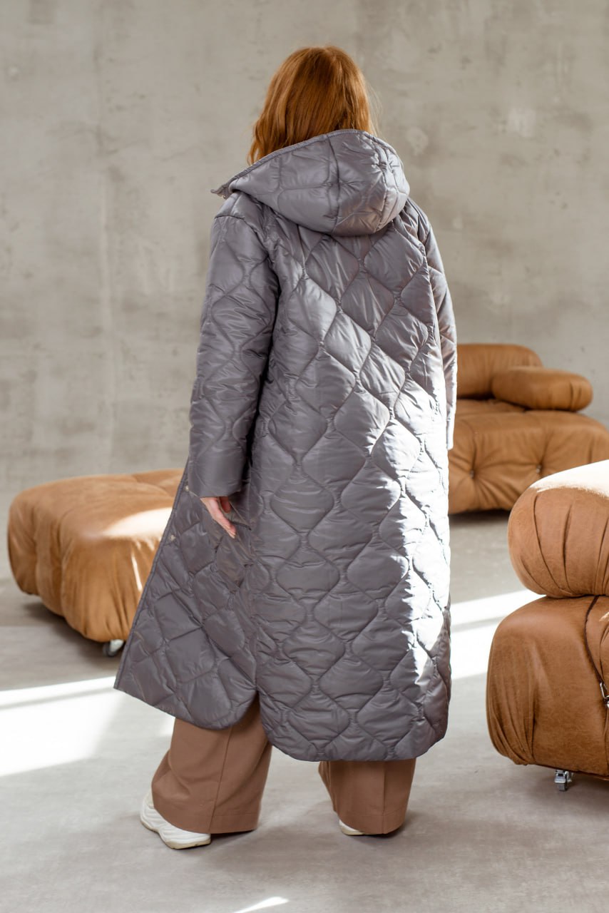 ackets Casual Straight Cut Plashchivka Synthepon-Silicon Hooded Plus Size