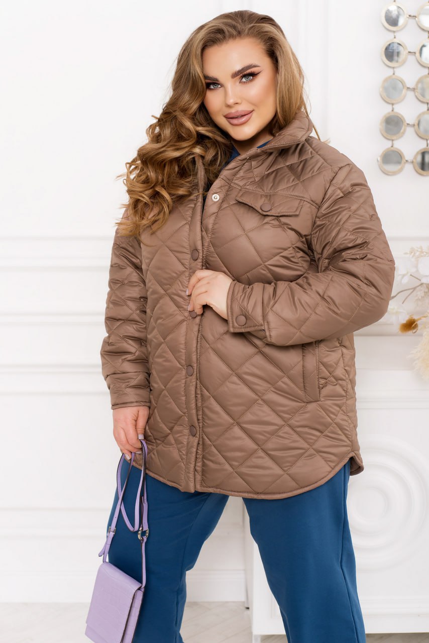 Jackets Casual Oversized Plashchivka Lake Button Placket Plus Size