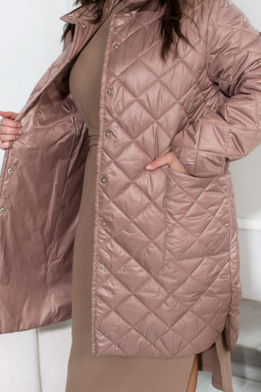 Jackets Casual Plashchivka Lake Synthepon-Silicon Insulation Button Placket Plus Size