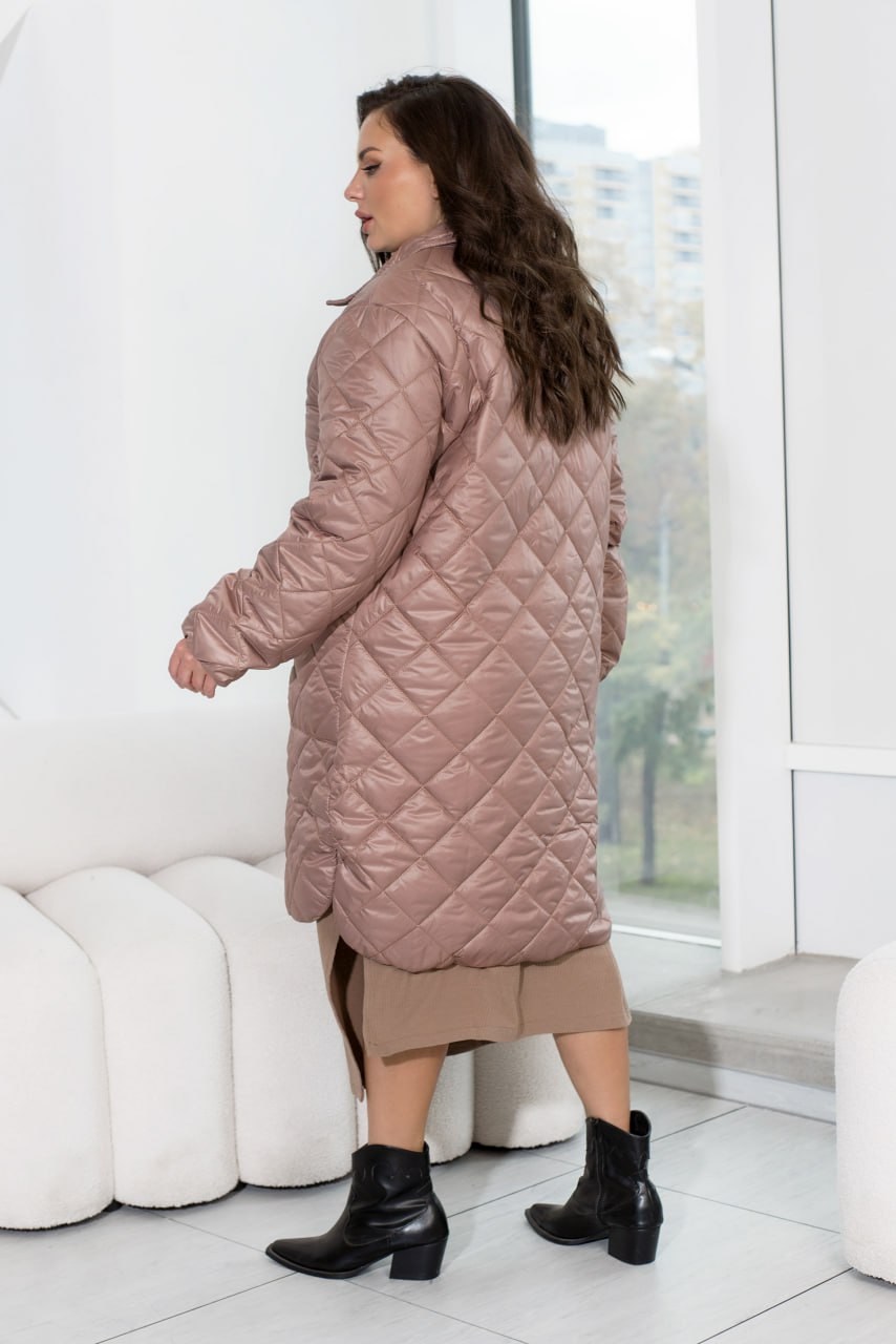 Jackets Casual Plashchivka Lake Synthepon-Silicon Insulation Button Placket Plus Size