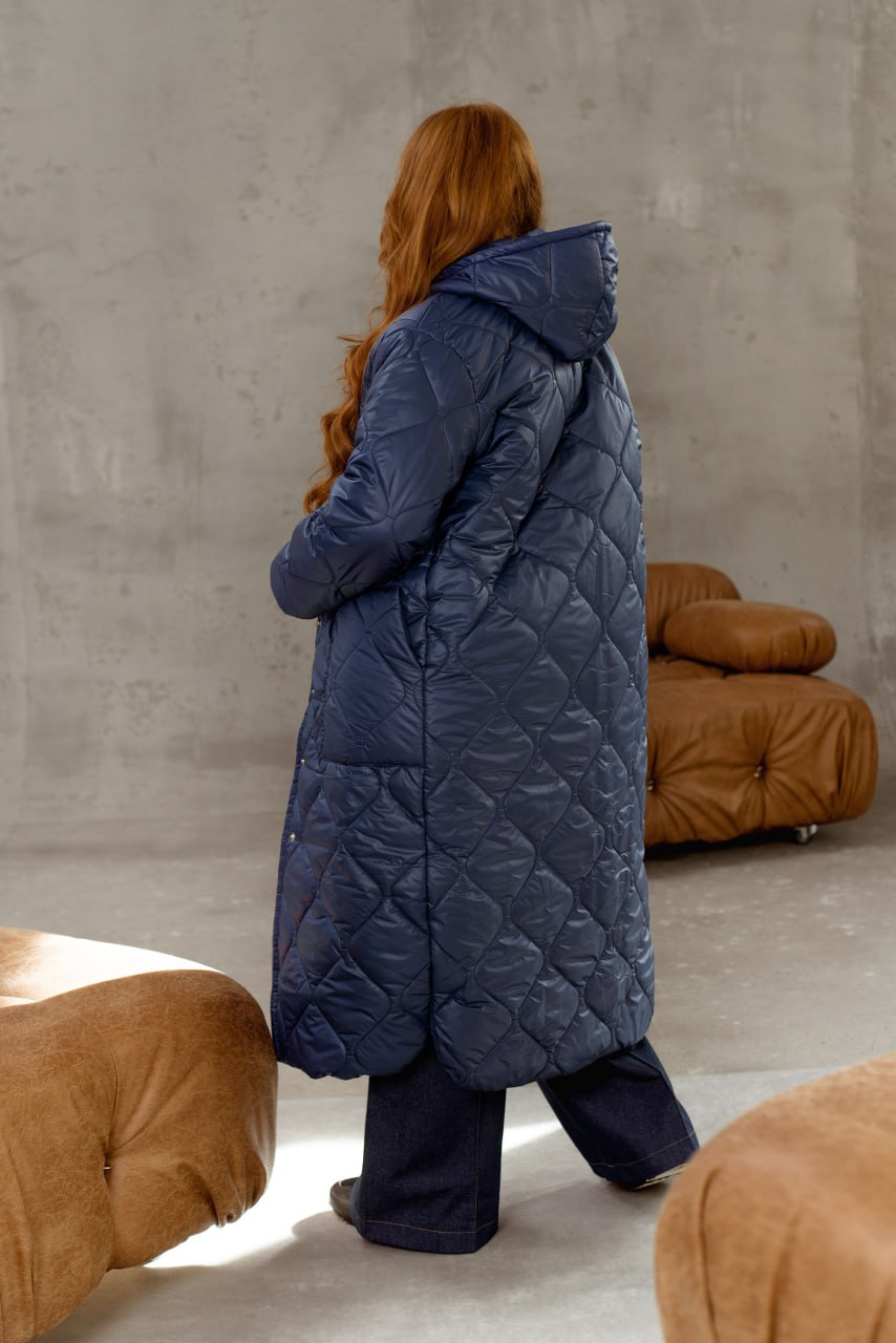 ackets Casual Straight Cut Plashchivka Synthepon-Silicon Hooded Plus Size