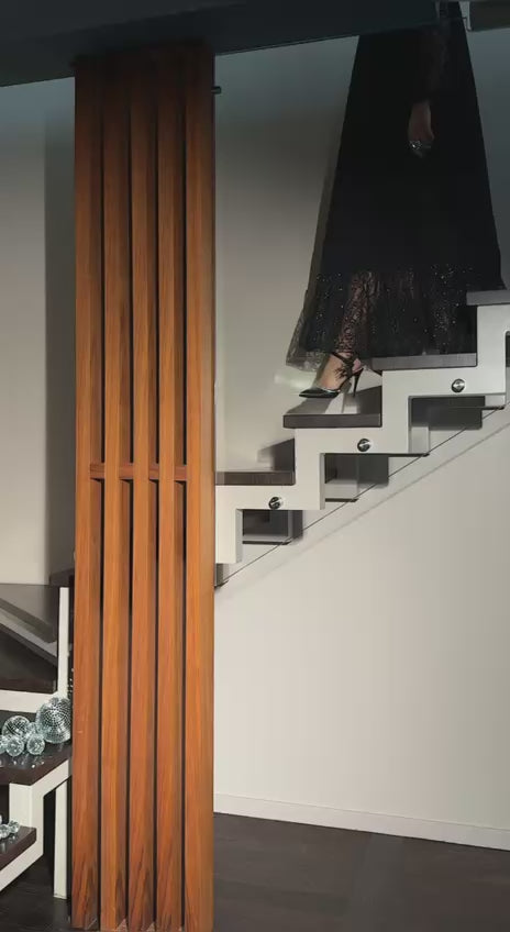 Evening Maxi A-Line Crepe-Diving Flock Mesh Sleeve Plus Size