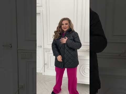 Kurtki casualowe oversize'owe z plashchivka lake z guzikami i listwą plus size 